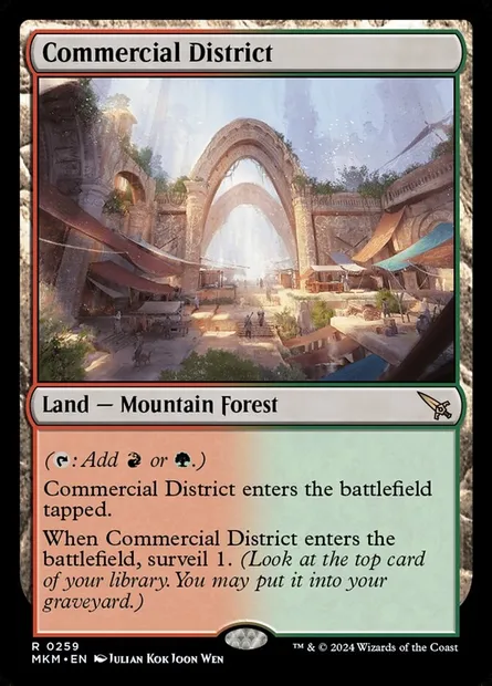 Commercial District, Magic card MKM 259 — Murders at Karlov Manor set