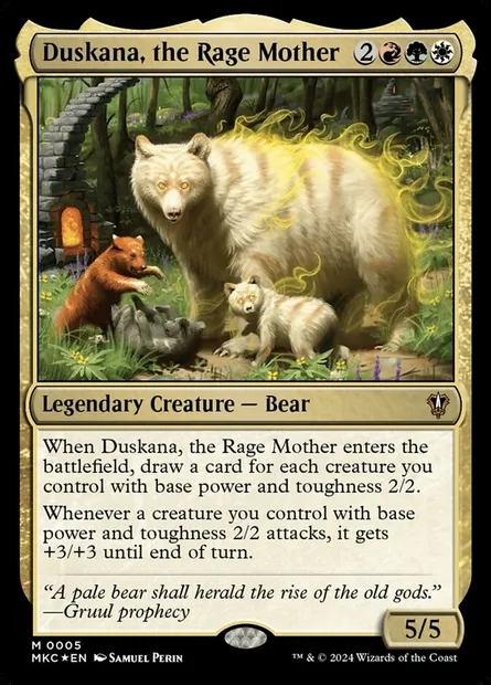 Duskana, the Rage Mother, Magic card MKC 5 — Murders at Karlov Manor Commander set