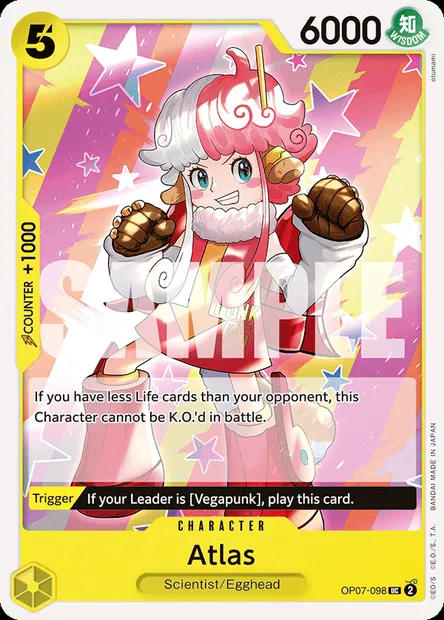 Atlas, carte One Piece OP07-098 — extension 500 YEARS IN THE FUTURE