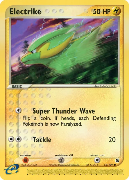 Electrike, Pokémon card RS 53 — Ruby & Sapphire set