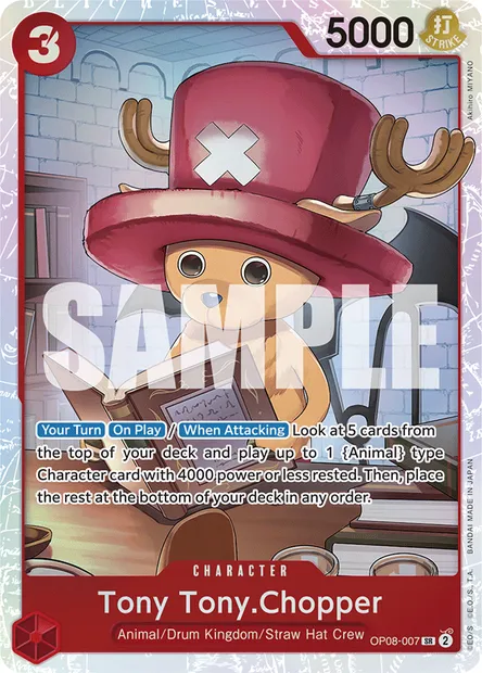 Tony-Tony Chopper, carte One Piece OP08-007 — extension TWO LEGENDS