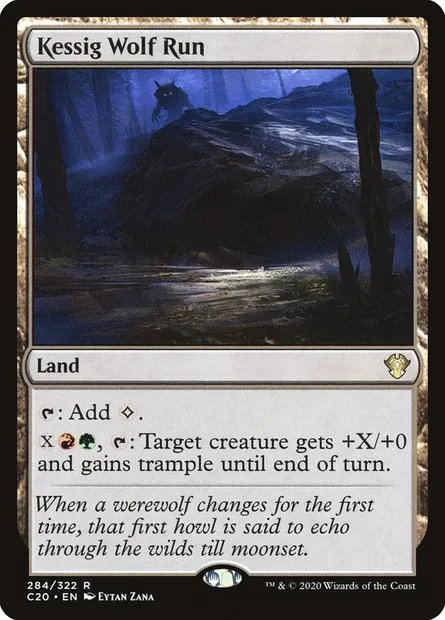 Kessig Wolf Run, Magic card C20 284 — Commander 2020 set