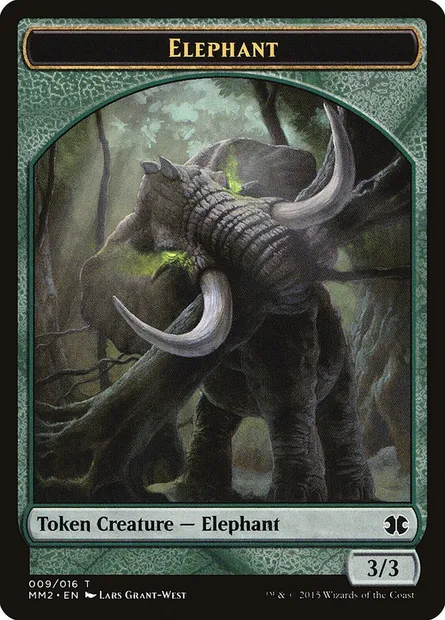 Elephant, Magic card TMM2 9 — Modern Masters 2015 Tokens set