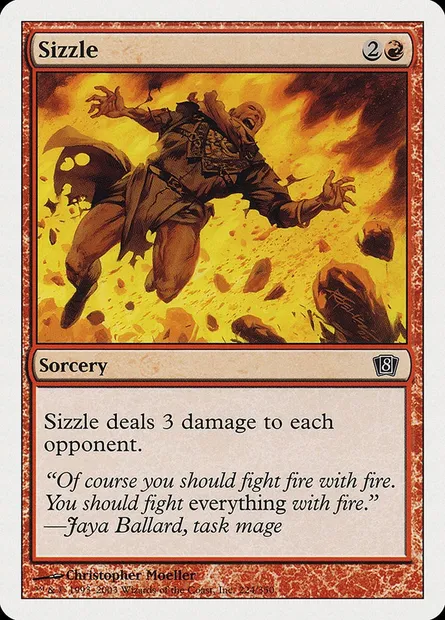 Sizzle, Magic card 8ED 224 — Eighth Edition set