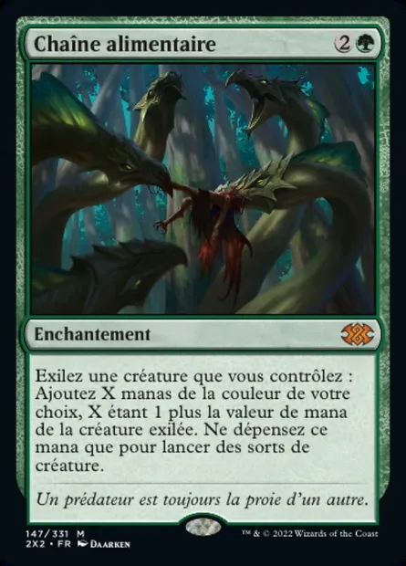 Chaîne alimentaire, carte Magic 2X2 147 — extension Double Masters 2022