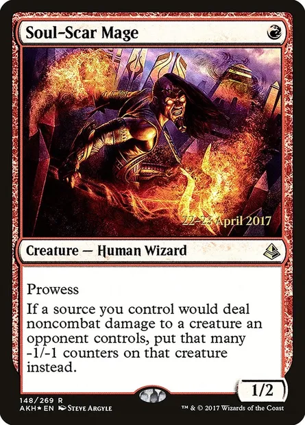 Soul-Scar Mage, Magic card PAKH 148s — Amonkhet Promos set