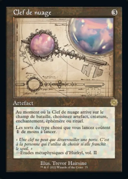 Clef de nuage, carte Magic BRR 75 — extension The Brothers' War Retro Artifacts