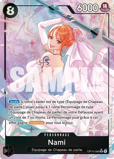 Nami, carte One Piece OP15-086 — extension AVENTURE SUR L'ÎLE DE DIEU