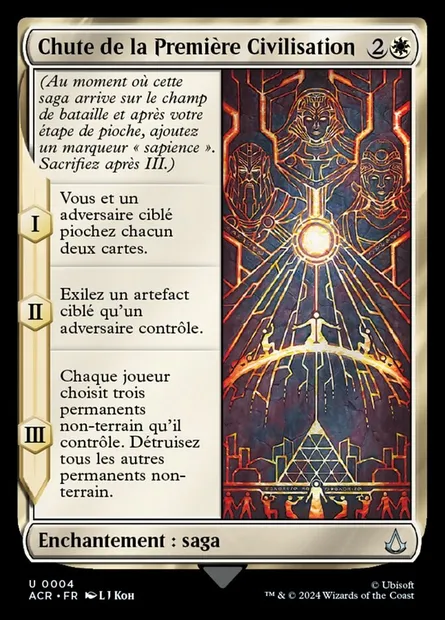 Chute de la Première Civilisation, carte Magic ACR 4 — extension Assassin's Creed