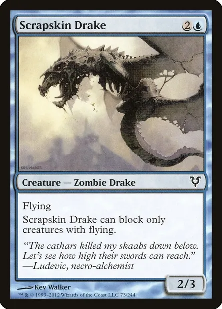 Scrapskin Drake, Magic card AVR 73 — Avacyn Restored set