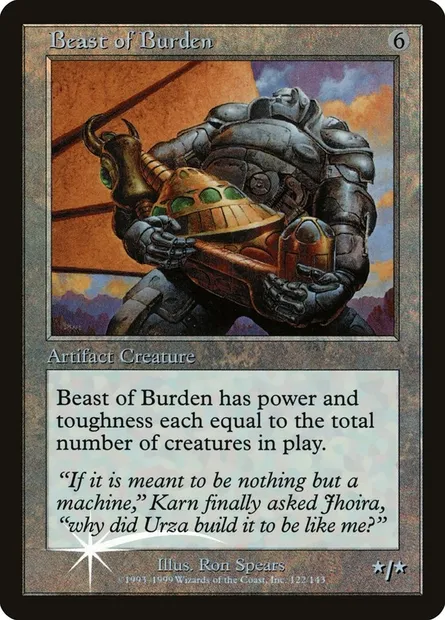 Bête de somme, carte Magic PULG 122† — extension Urza's Legacy Promos