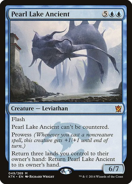 Pearl Lake Ancient, Magic card KTK 49 — Khans of Tarkir set