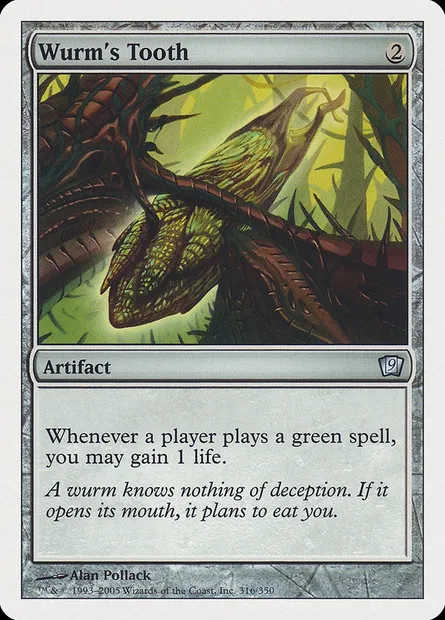 Wurm's Tooth, Magic card 9ED 316 — Ninth Edition set