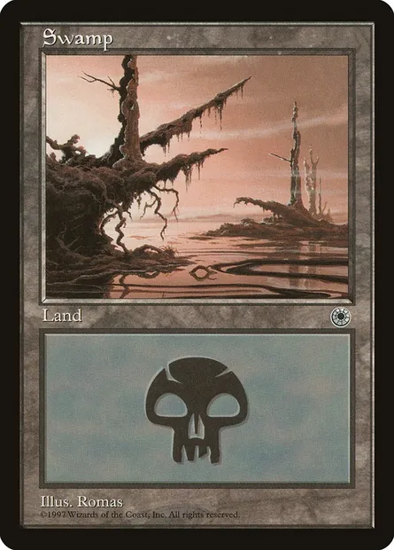 Swamp, Magic card POR 204 — Portal set