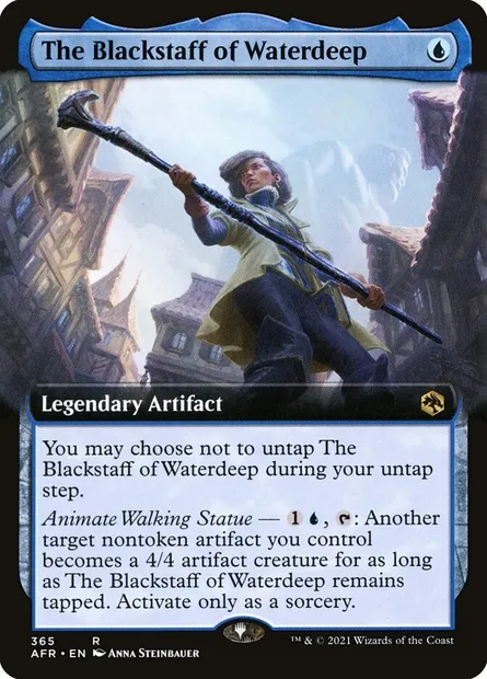 The Blackstaff of Waterdeep, Magic card AFR 365 — Adventures in the Forgotten Realms set