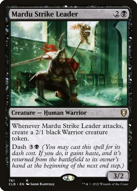 Mardu Strike Leader, Magic card CLB 761 — Commander Legends: Battle for Baldur's Gate set