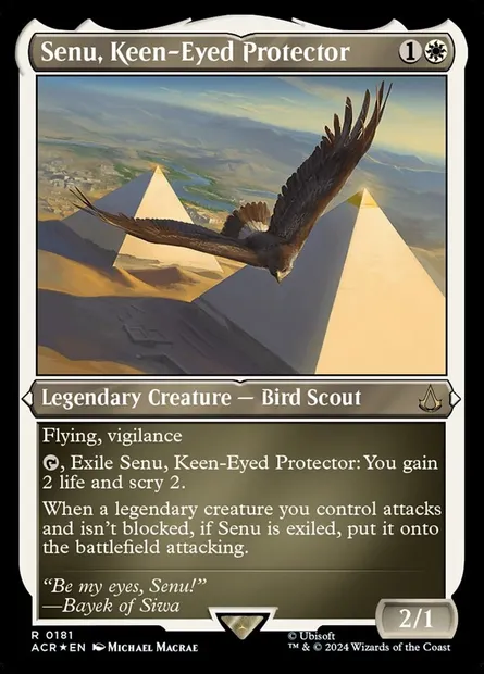 Senu, Keen-Eyed Protector, Magic card ACR 181 — Assassin's Creed set