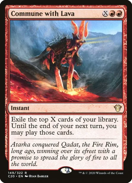 Commune with Lava, Magic card C20 149 — Commander 2020 set