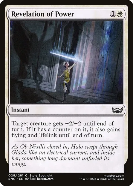 Revelation of Power, Magic card SNC 28 — Streets of New Capenna set