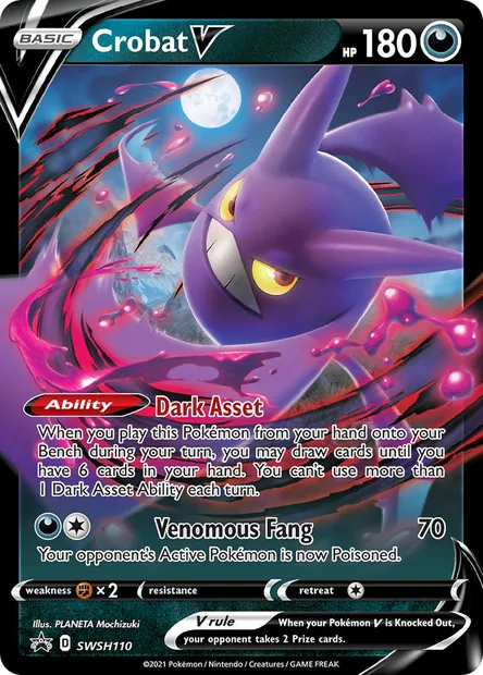 Crobat V, Pokémon card SWSH 110 — SWSH Black Star Promos set