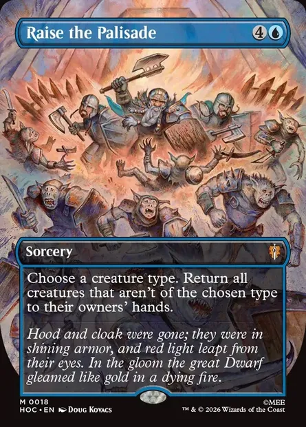 Raise the Palisade, Magic card HOC 18 — The Hobbit Eternal set