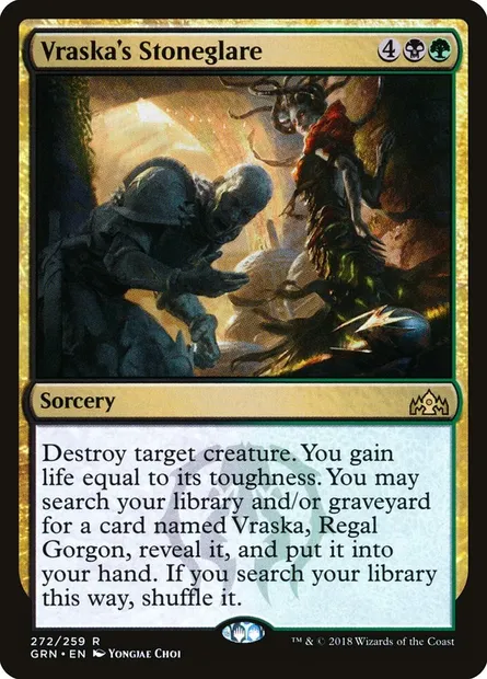 Vraska's Stoneglare, Magic card GRN 272 — Guilds of Ravnica set