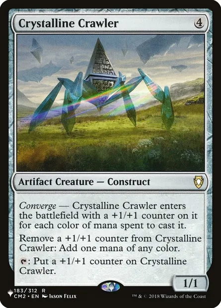 Crystalline Crawler, Magic card PLST CM2-183 — The List set
