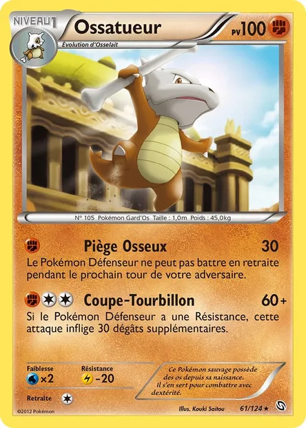 Ossatueur, carte Pokémon DRX 61 — extension Dragons Éxaltés