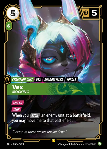 Vex, Riftbound card UNL 055a — Unleashed set