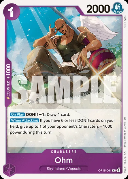 Ohm, One Piece card OP15-061 — ADVENTURE ON KAMI’S ISLAND set
