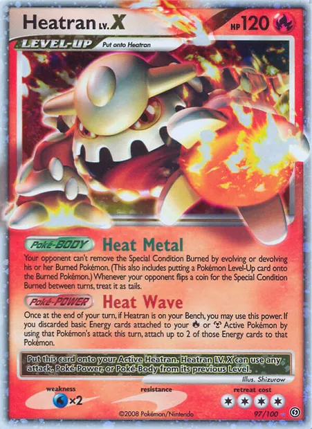 Heatran, Pokémon card SF 97 — Stormfront set