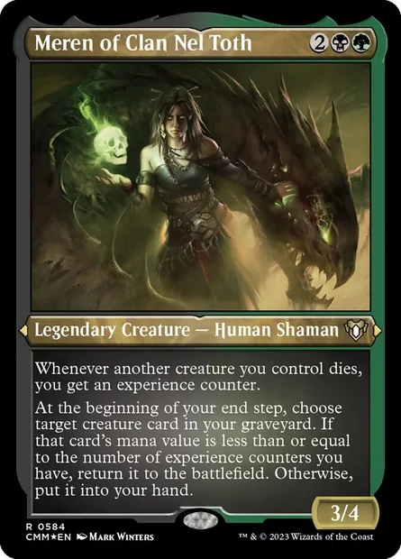 Meren of Clan Nel Toth, Magic card CMM 584 — Commander Masters set