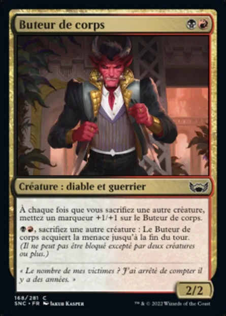 Buteur de corps, carte Magic SNC 168 — extension Les rues de la Nouvelle-Capenna