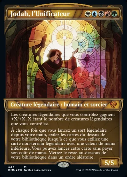Jodah, l'Unificateur, carte Magic DMU 343 — extension Dominaria Uni