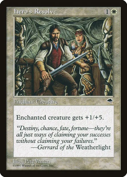 Hero's Resolve, Magic card TMP 23 — Tempest set