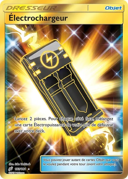Électrochargeur, carte Pokémon TEU 193 — extension Duo de Choc