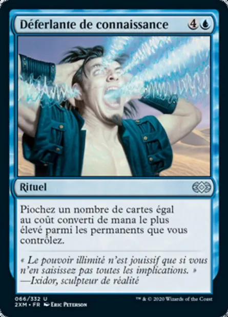 Déferlante de connaissance, carte Magic 2XM 66 — extension Double Masters