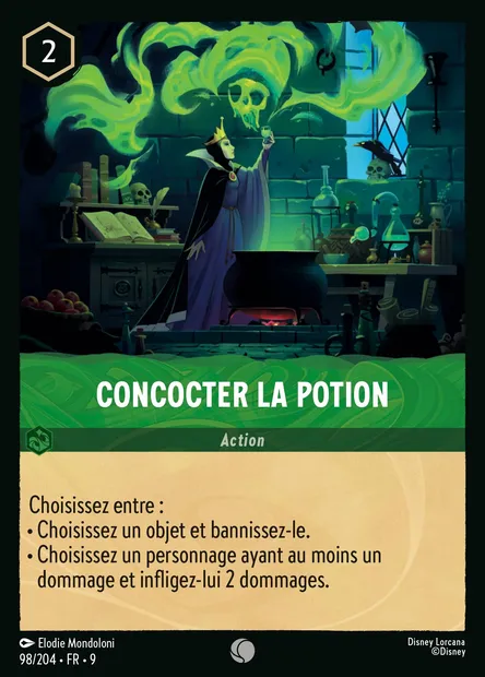 Concocter la Potion, carte Disney Lorcana CH9-098 — extension Fabuleux