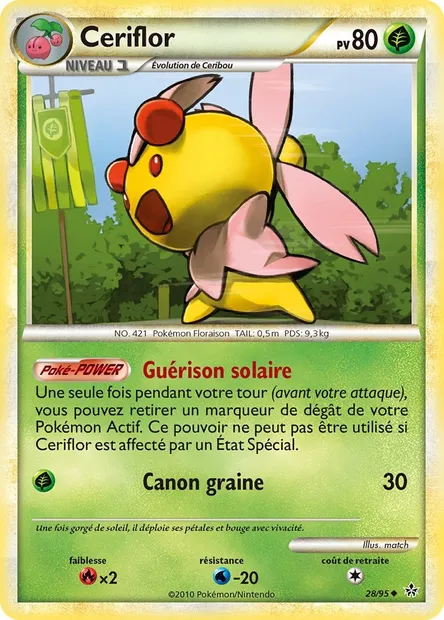 Ceriflor, carte Pokémon UL 28 — extension Déchaînement