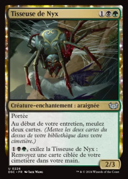 Tisseuse de Nyx, carte Magic DSC 226 — extension Duskmourn: House of Horror Commander