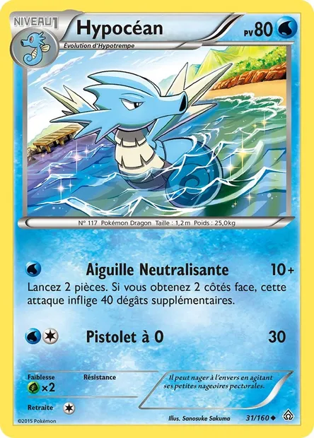 Hypocéan, carte Pokémon PRC 31 — extension Primo-Choc
