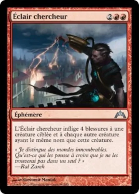 Éclair chercheur, carte Magic GTC 96 — extension Insurrection