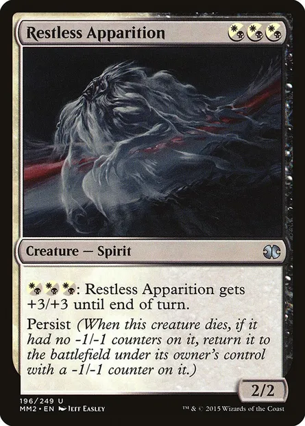 Restless Apparition, Magic card MM2 196 — Modern Masters 2015 set