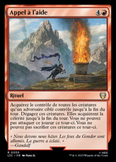 Appel à l'aide, carte Magic LTC 30 — extension Tales of Middle-earth Commander