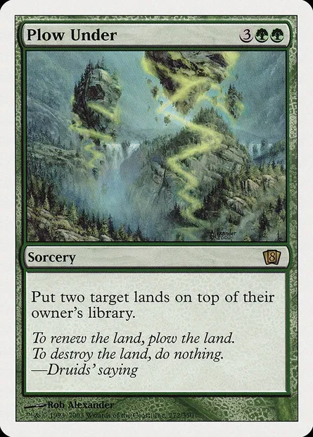 Plow Under, Magic card 8ED 272 — Eighth Edition set