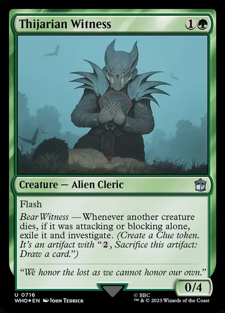 Thijarian Witness, Magic card WHO 716 — Doctor Who set