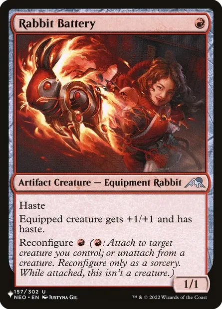 Rabbit Battery, Magic card PLST NEO-157 — The List set