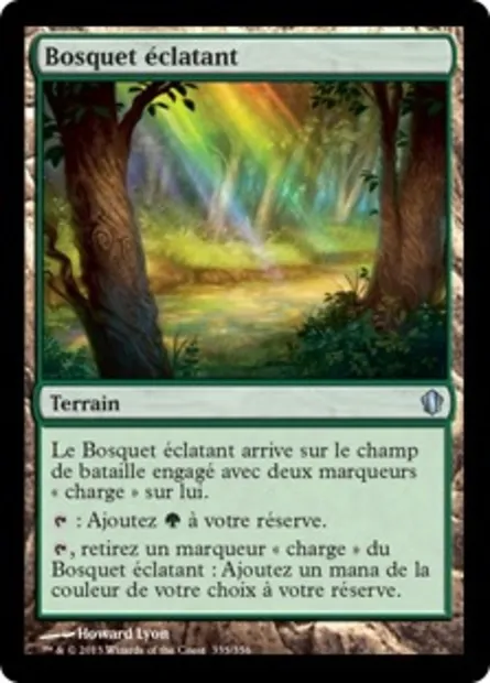 Bosquet éclatant, carte Magic C13 335 — extension Commander 2013