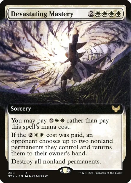 Devastating Mastery, Magic card STX 288 — Strixhaven: School of Mages set