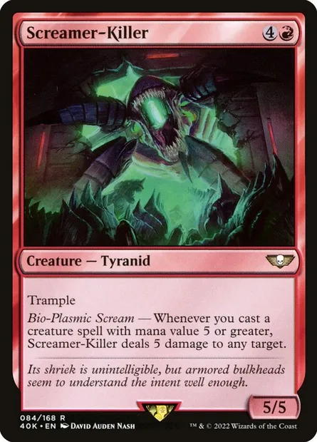 Screamer-Killer, Magic card 40K 84 — Warhammer 40,000 Commander set